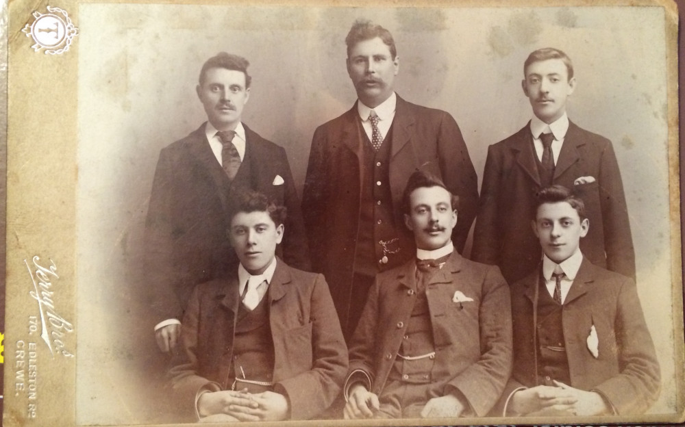The Jenkins brothers in Crewe, circa 1905 — their lives are at the heart of the new book (Supplied).
