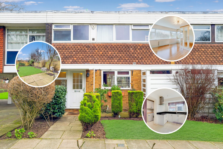This week's Ealing property of the week is a rare three-bedroom terraced home in Heronsforde, Ealing (credit: Leslie & Co).