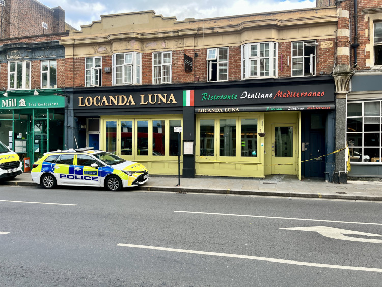 Firefighters tackling the blaze at Locanda Luna uncovered several cannabis plants inside the building (credit: Cesar Medina).