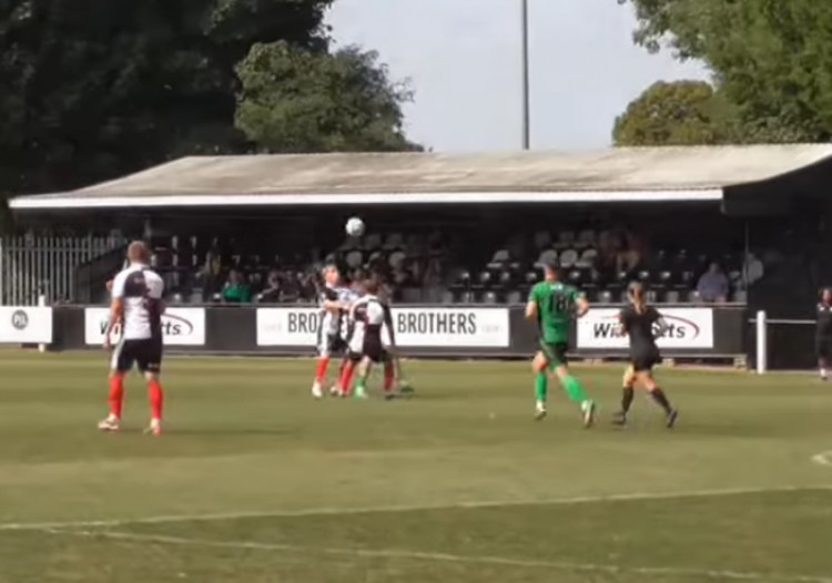 Shepton Mallet in action at The Playing Fields during their home fixture. (Photo: Dean Halliwell/YouTube) 