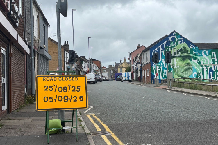 Hope Street in Hanley will be closed while the works are underway. (Nub News)