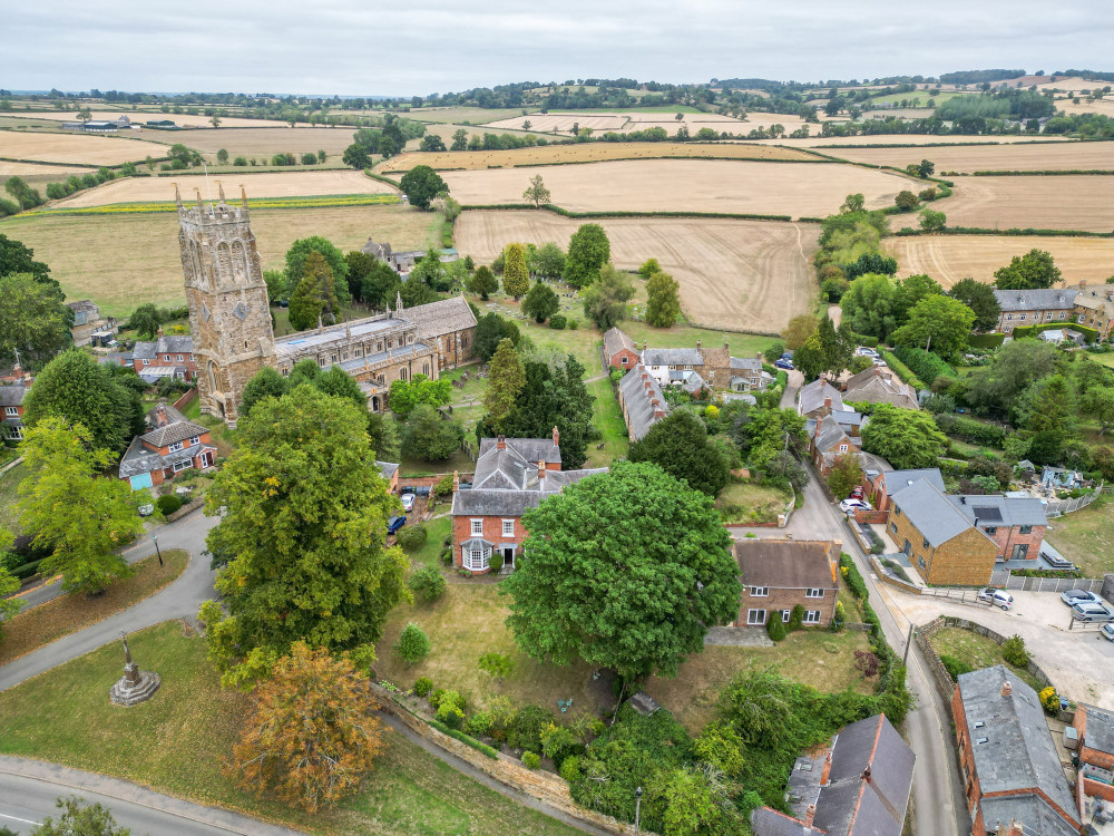 A storm is brewing in picturesque Lower Brailes (image via SWNS)