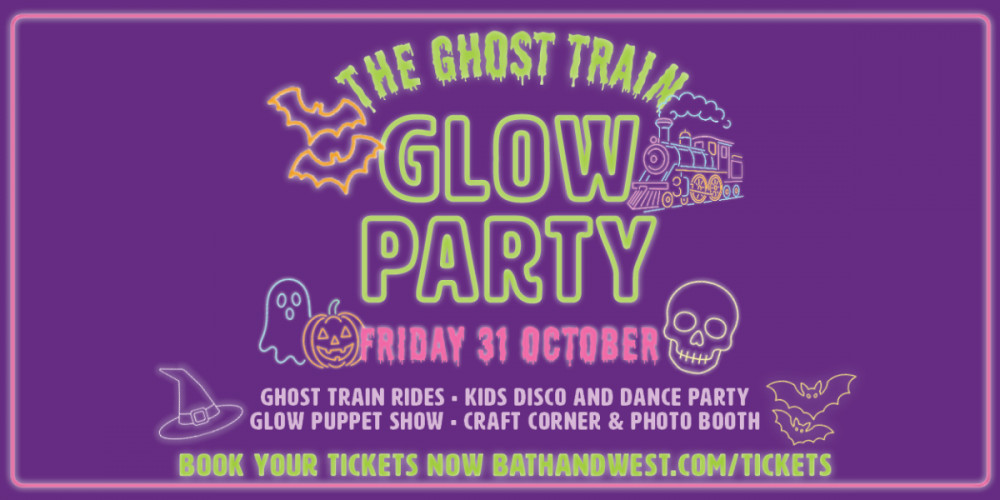 Families are invited to a Halloween Ghost Train Glow Party at Bath & West Showground on Friday, 31 October.