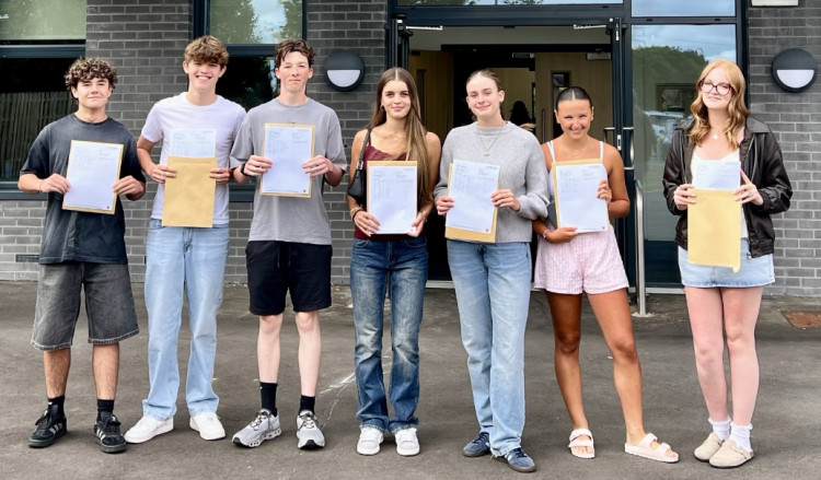 Some of the successful students at Orsett Heath