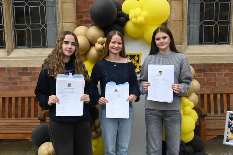 Students at Stockport Grammar School celebrate an 'amazing' year of results (Image supplied)