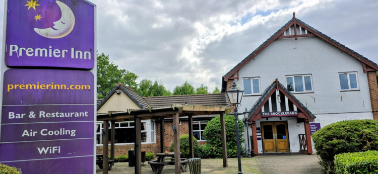 Premier Inn has submitted full planning for its 'Crewe Central' site on Weston Road, proposing to bulldoze The Brocklebank, which closed down in July 2024 (Ryan Parker).