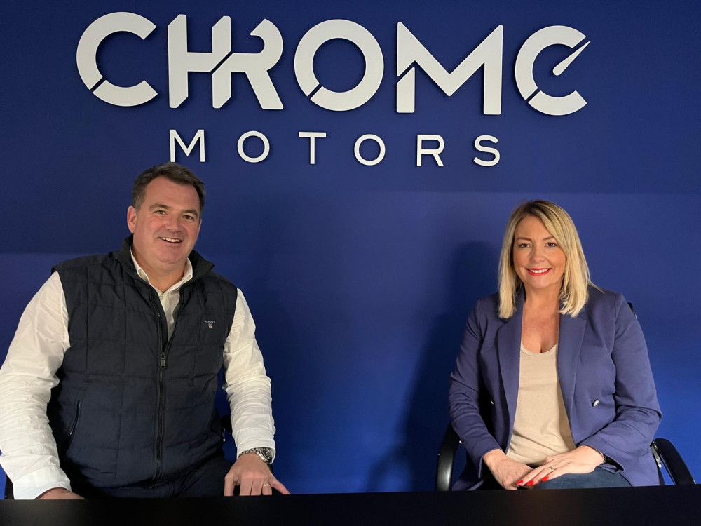 Danny and Natalie Towns from Chrome Motors (Credit: Chrome Motors)