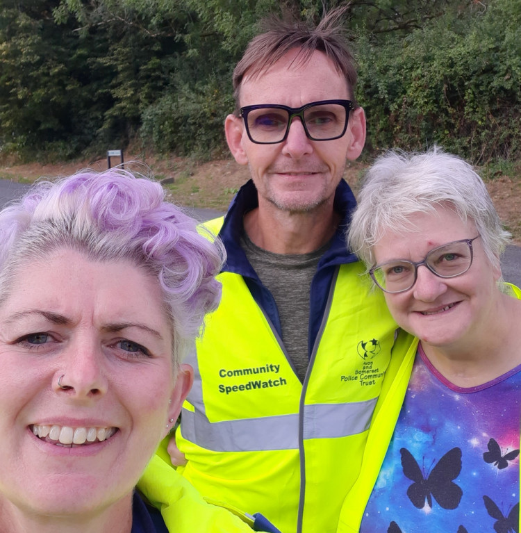 Shepton Mallet's first Community Speedwatch team targets speeding.