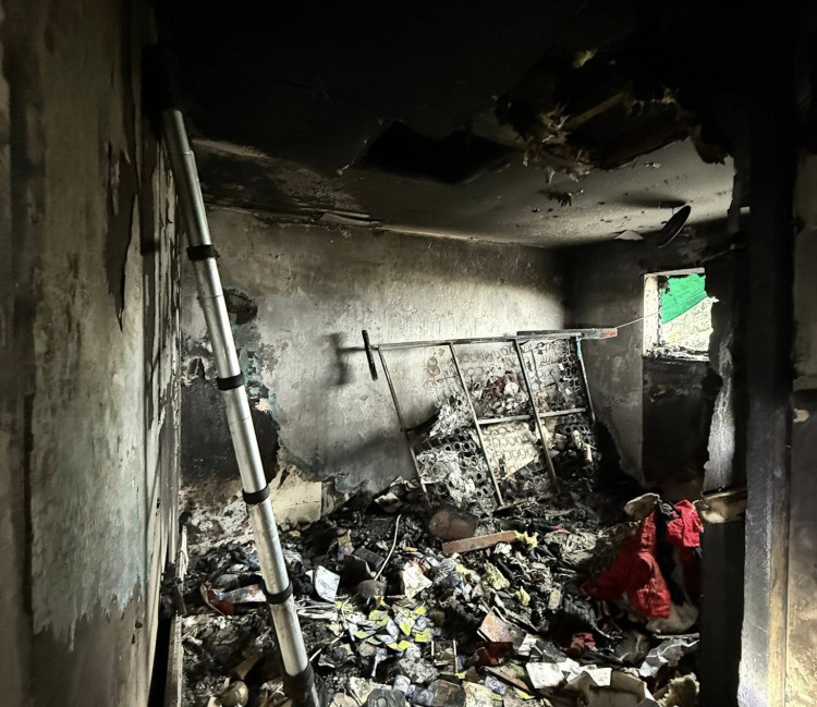 The Ashby Family home was destroyed in the fire, with a family member launching a GoFundMe to support them (Photo: supplied)