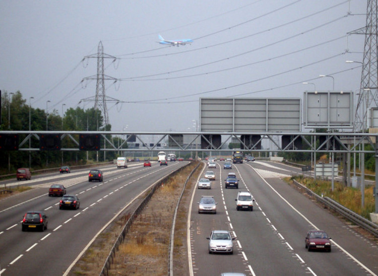 There are delays on the M42 where three lanes are shut