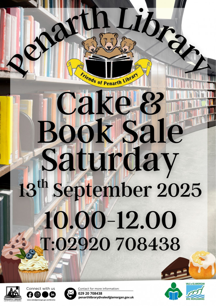 Friends of Penarth Library Cake and Book Sale Friends of Penarth Library Cake and Book Sale