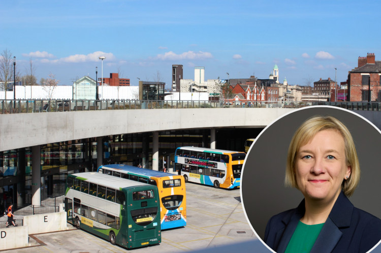 Lisa Smart, MP for Hazel Grove, is the latest figure to call on mayor Andy Burnham to make the move (Images - main: Nub News / inset: UK Parliament)