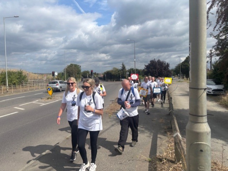 The walkers in Stanford-le-Hope.