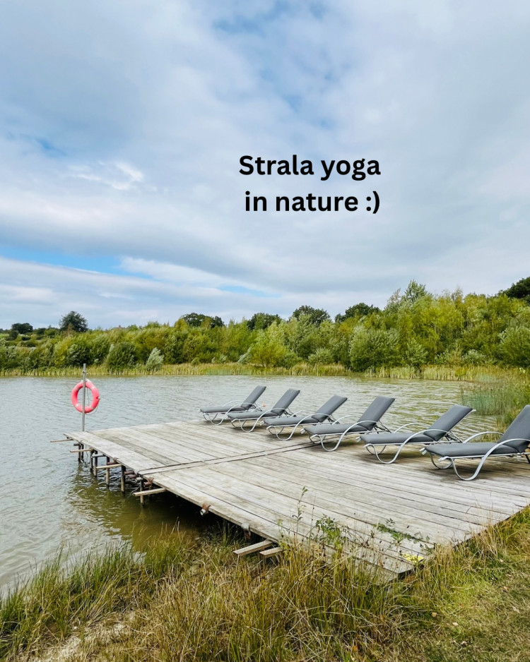 Yoga by the lake 