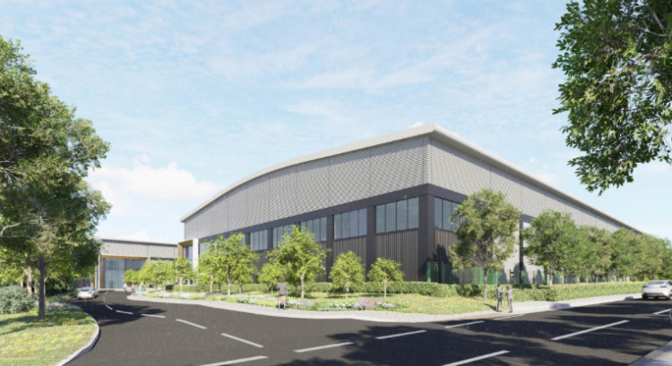 A computer-generated image showing how the new development at Starwood House in Letchworth could look