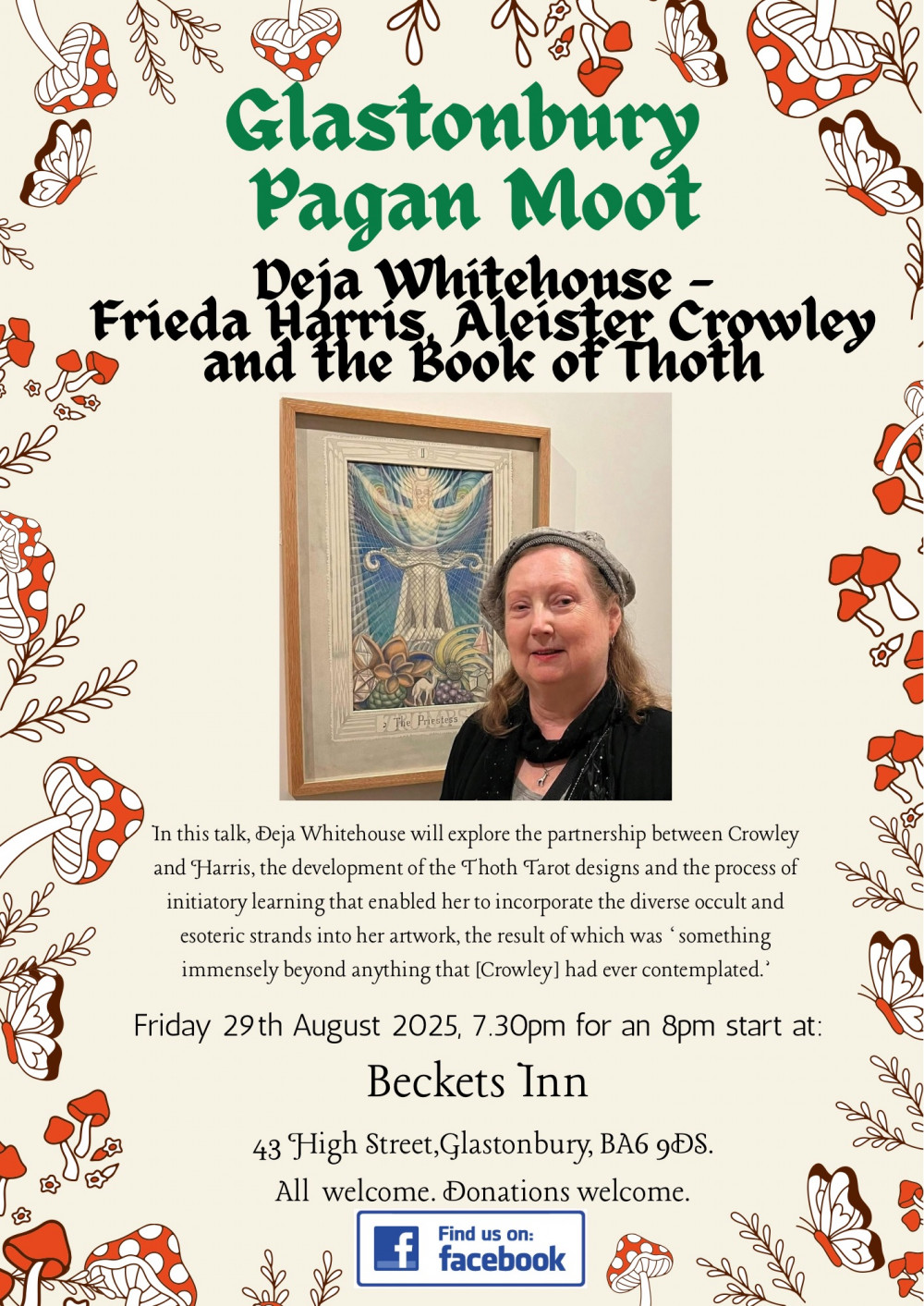 Glastonbury Pagan Moot - Deja Whitehouse - Frieda Harris, Aleister Crowley & the Book of Thoth Glastonbury Pagan Moot - Deja Whitehouse - Frieda Harris, Aleister Crowley & the Book of Thoth