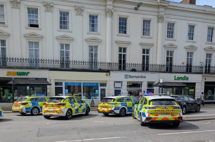 There was a large response from the emergency services to the incident on Victoria Terrace (image by Karim El-Tonsy)