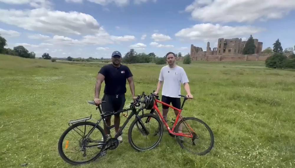Ziyad Azad (left) and Aaron Moloney will cycle from the London Eye to the Eiffel Tower on September 15 (image supplied) Ziyad Azad (left) and Aaron Moloney will cycle from the London Eye to the Eiffel Tower on September 15 (image supplied)