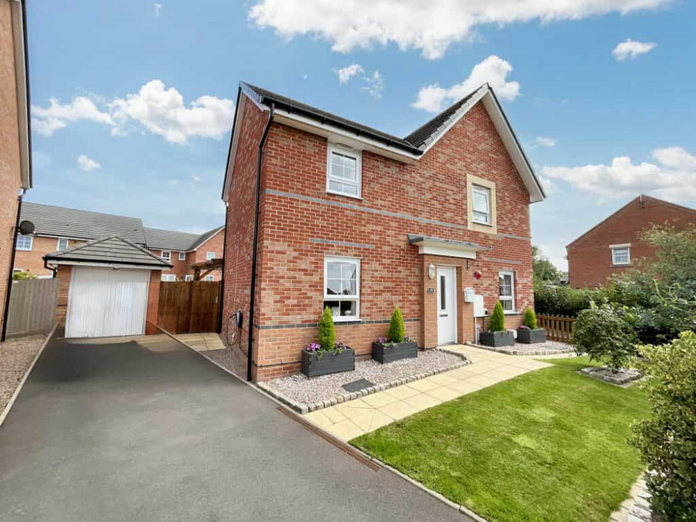 The four-bedroom detached house on Crewe Road, Shavington (James Du Pavey). The four-bedroom detached house on Crewe Road, Shavington (James Du Pavey).