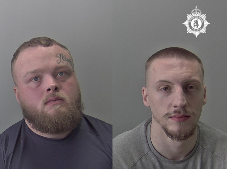 Two men jailed for nine years for county lines drug trafficking from Coventry to Leamington Mitchell Chantler (left) Cain McCann (right) (image via Warwickshire Police)