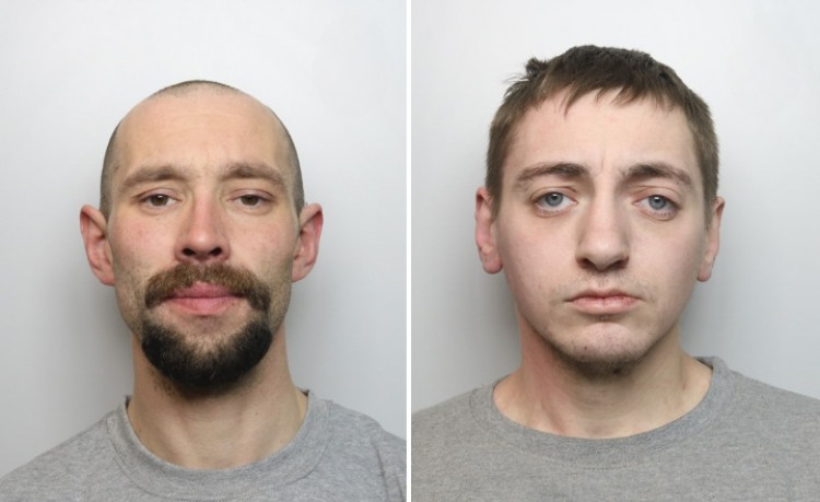 Jake Eardley (left), 33, of no fixed address and Lewis Proctor (right), 28, from Meir have now been jailed. (Staffordshire Police)