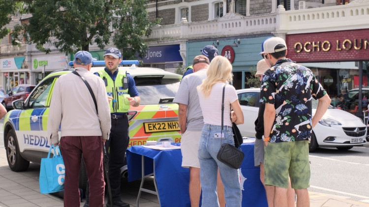 Police engaged with residents in Penarth