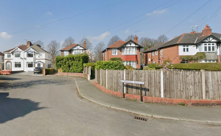 The fire was found in the roof space of two semi-detached homes on Elmwood Avenue (Image via: Google)
