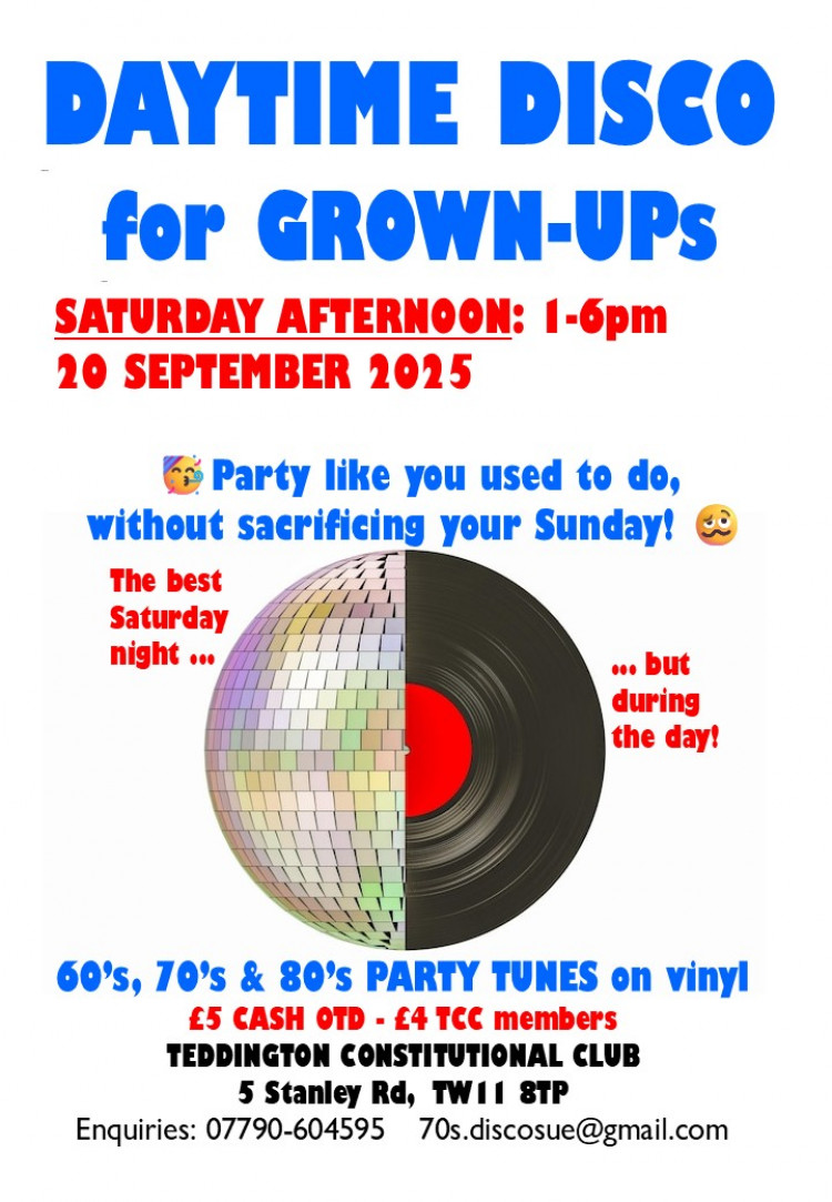 AFTERNOON DISCO - 60's, 70's & 80's MUSIC