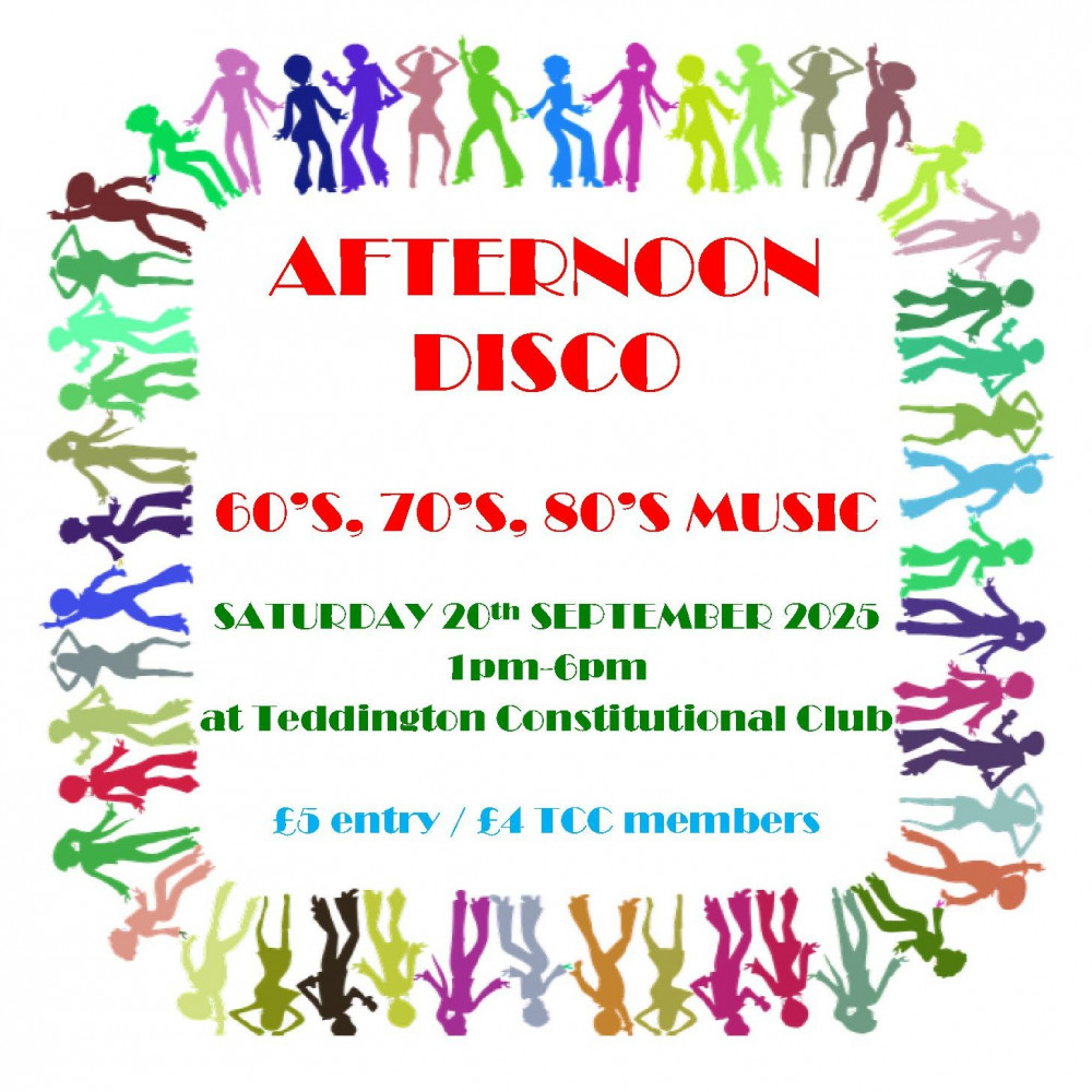 AFTERNOON DISCO - 60's, 70's & 80's MUSIC AFTERNOON DISCO - 60's, 70's & 80's MUSIC