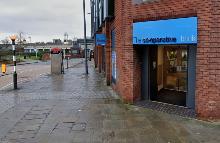 From 6 January 2026, the Co-operative bank on St Petersgate in Stockport town centre will reduce its opening hours (Image - Google Maps)