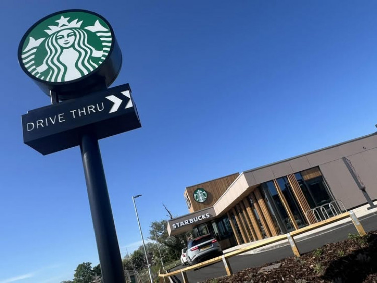 The new Starbucks drive-thru off Linley Lane in Alsager will open on September 12th. (Photo: Nub News)