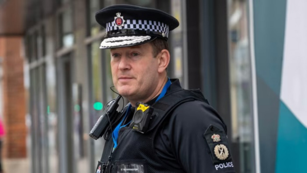 Chief Constable Ben-Julian Harrington spared PC from losing job. 