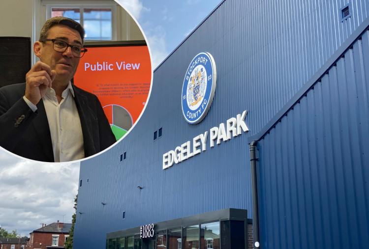 The event is free to attend, and visitors can submit a question for the Mayor to answer when they register for tickets (Images - main: Nub News / inset: GMCA)
