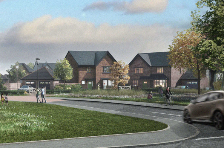 Up to 45% of the dwellings will be labelled "new affordable homes" (Image via: planning application)