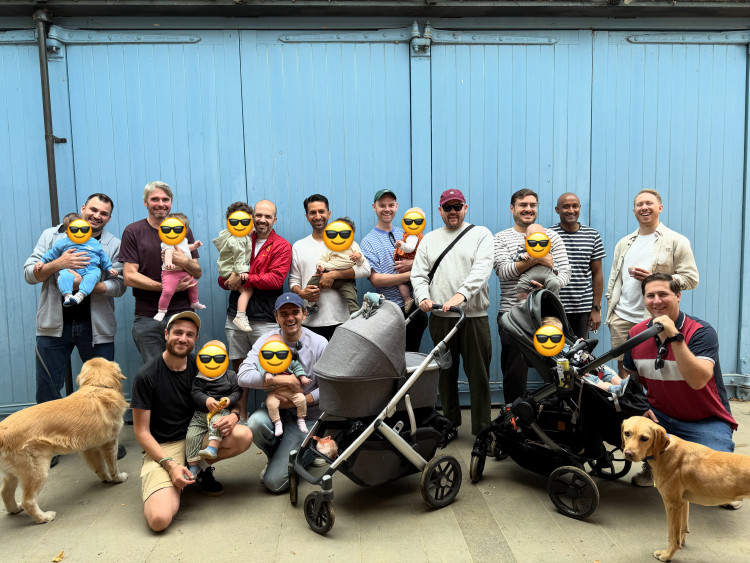 Fathers and their children during the Twickenham Dads Club launch on Sunday, 30 August (credit: Image supplied).