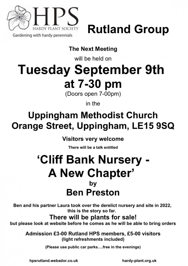 Rutland Group Hardy Plant Society talk Rutland Group Hardy Plant Society talk