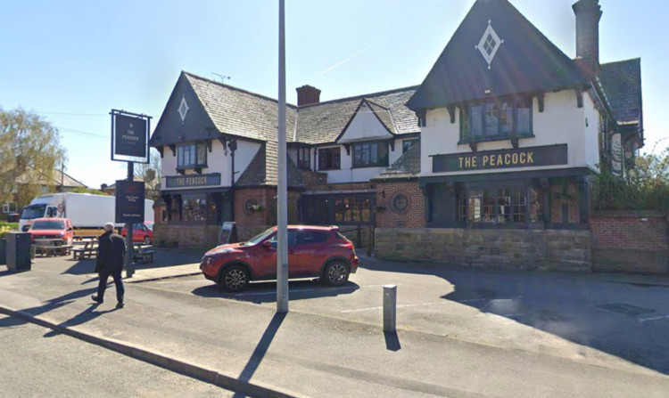 The burglary took place at the Peacock pub on Christleton Road (Image via: Google)