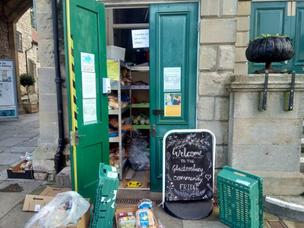 In Somerset, nearly 20% rely on charities due to public service gaps. Pictured: Glastonbury Community Fridge (File photo) In Somerset, nearly 20% rely on charities due to public service gaps. Pictured: Glastonbury Community Fridge (File photo)
