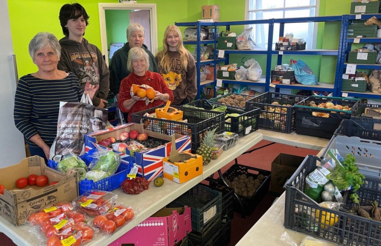 In Somerset, nearly 20% rely on charities due to public service gaps. Pictured: Wells Foodbank (File photo) 