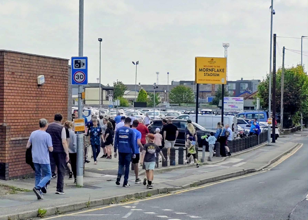 Cheshire Police told Nub News the recent rollout of DNA Tagging Spray at Crewe Alex home matches will only be used to 'target offenders,' as supporters hit out at the scheme (Ryan Parker). Cheshire Police told Nub News the recent rollout of DNA Tagging Spray at Crewe Alex home matches will only be used to 'target offenders,' as supporters hit out at the scheme (Ryan Parker).