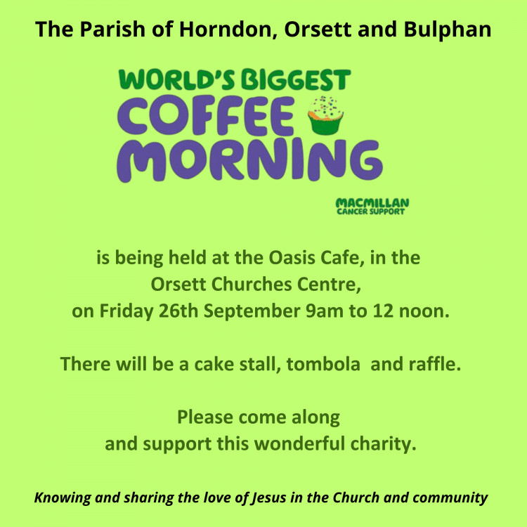 MacMillan Coffee Morning