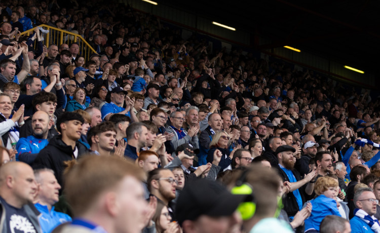Stockport County fans have been supporting the free PE kits scheme directly - every time they buy a shirt, £2 from every purchase goes to the Kits By County initiative (Image - Zachary Locke)