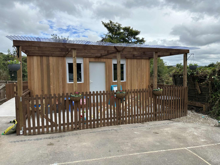 The new preschool building at Wincle CE Primary School (Credit: Wincle CE Primary School)