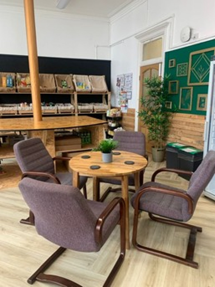 Furniture donated by CCR Energy in a primary school in Barry