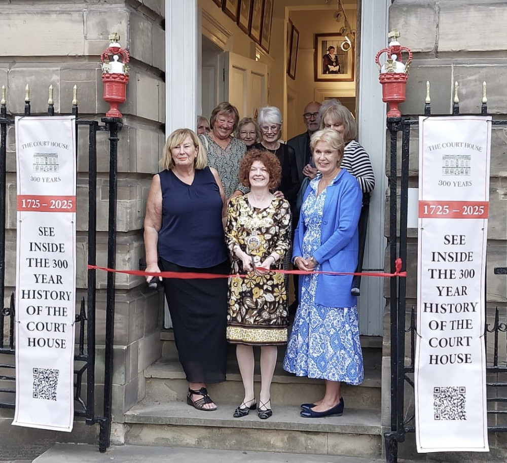 The Mayor of Warwick, Cllr Jackie D'Arcy, opened the display with Visitor Centre Manager Liz Healey, Town Clerk Jayne Topham, and members of 'Unlocking Warwick' (image supplied) The Mayor of Warwick, Cllr Jackie D'Arcy, opened the display with Visitor Centre Manager Liz Healey, Town Clerk Jayne Topham, and members of 'Unlocking Warwick' (image supplied)