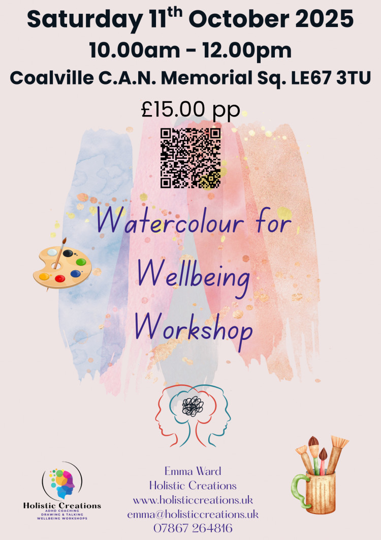 Watercolour for Wellbeing With Holistic Creations