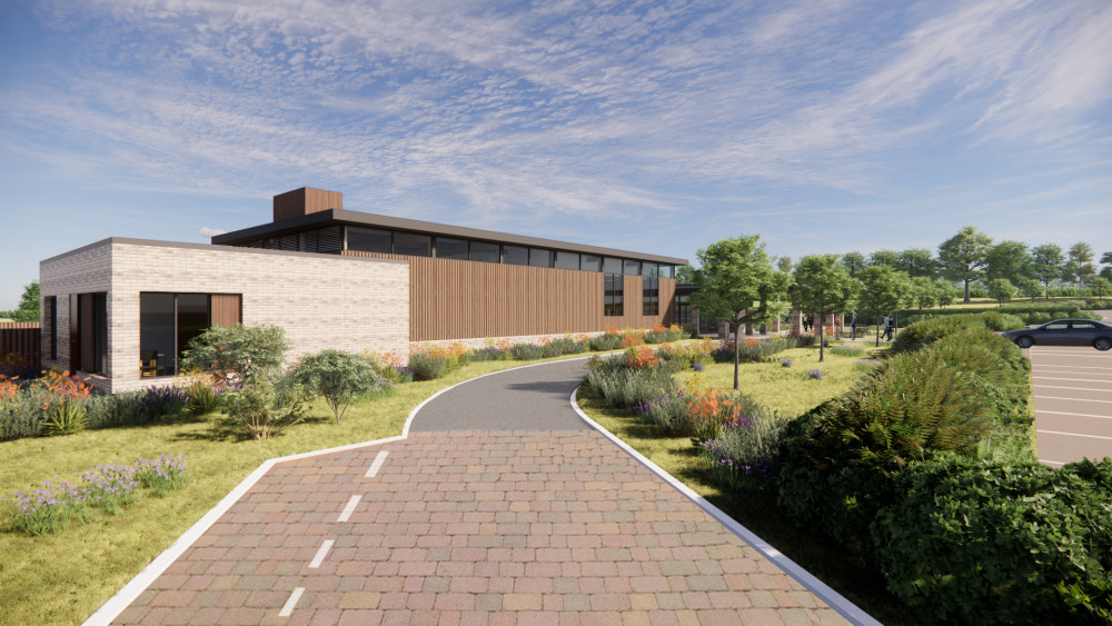 How the approach to the new crematorium would look How the approach to the new crematorium would look