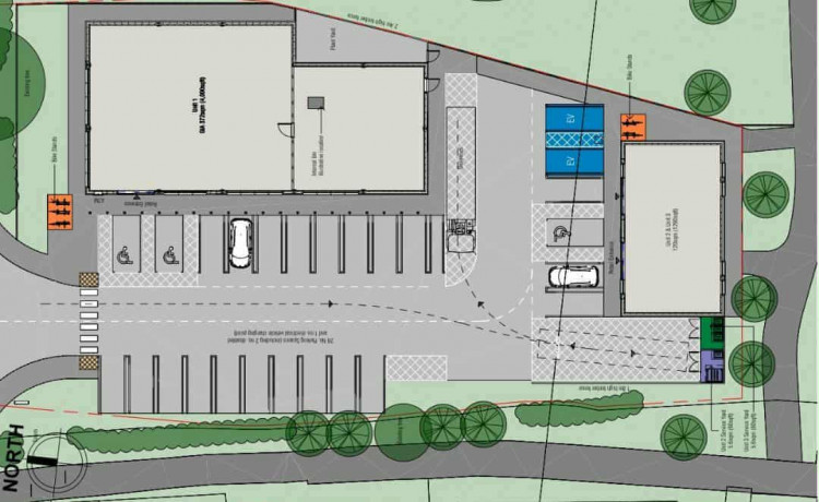 A Sainsbury's Local and two other businesses will open on a small new precinct, off Newcastle Road, Shavington (CEC Planning).