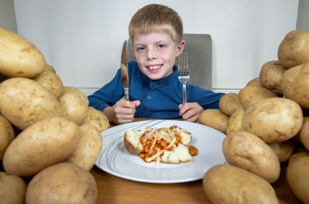 Eight-year-old Lennie's got a new lease of life after cracking his jacket spud habit Eight-year-old Lennie's got a new lease of life after cracking his jacket spud habit