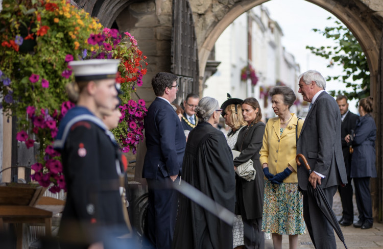 HRH The Princess Royal visited The Lord Leycester in Warwick marking the end of a major restoration funded by The National Lottery Heritage Fund (image via Cutler Visual)